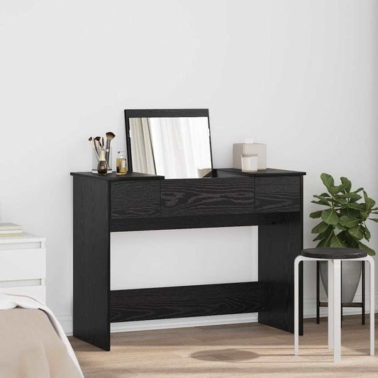 Table de Toilette Chêne noir 100 x 45 x 76 cm Bois d'ingénierie