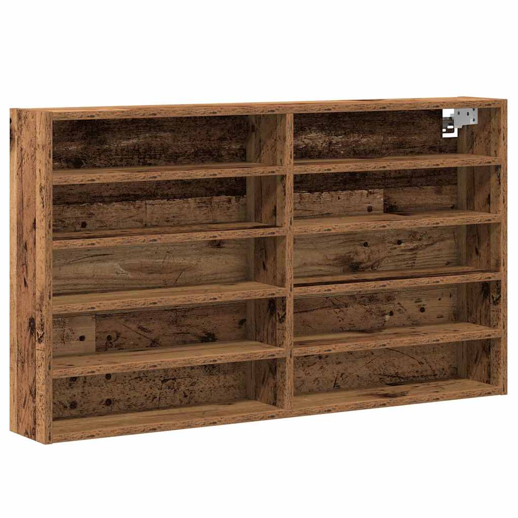 Cabinet d'Affichage avec étagère Bois Ancien 100 x 15 x 58 cm