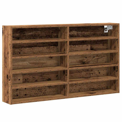 Cabinet d'Affichage avec étagère Bois Ancien 100 x 15 x 58 cm