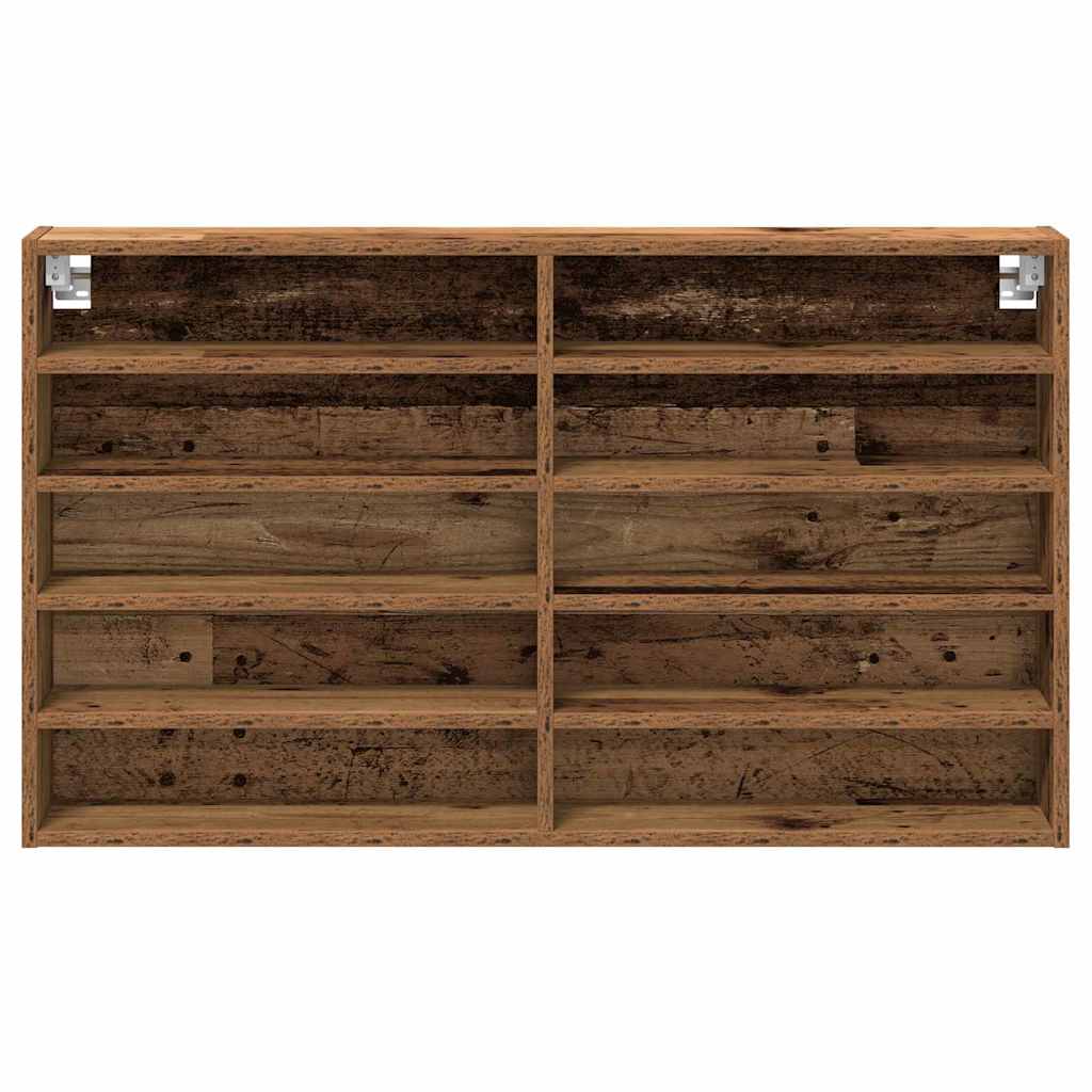 Cabinet d'Affichage avec étagère Bois Ancien 100 x 15 x 58 cm