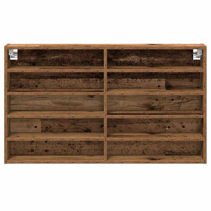Cabinet d'Affichage avec étagère Bois Ancien 100 x 15 x 58 cm