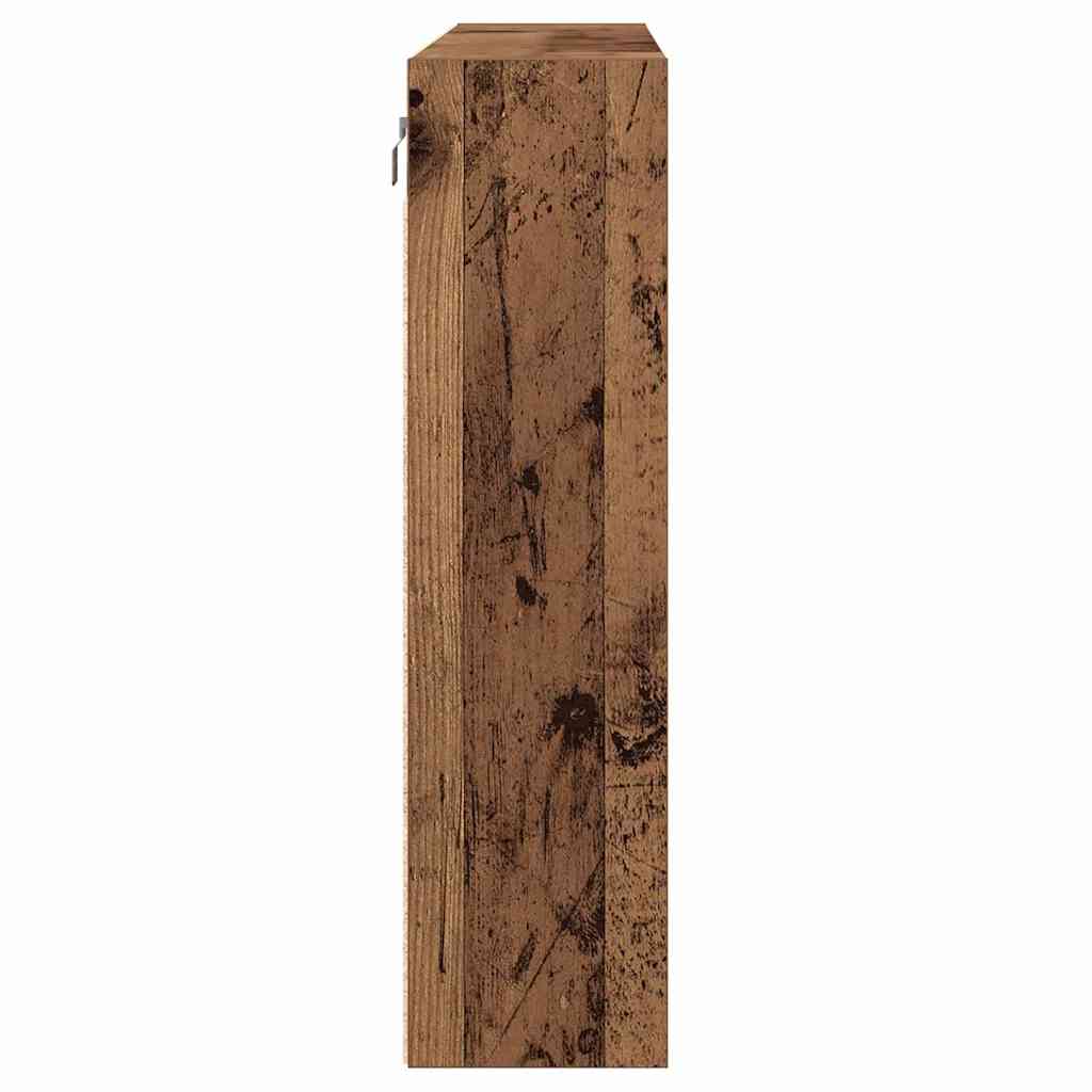 Cabinet d'Affichage avec étagère Bois Ancien 100 x 15 x 58 cm