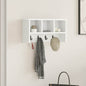 Porte-manteau mural Blanc 50 x 16 x 26 cm Bois d'ingénierie