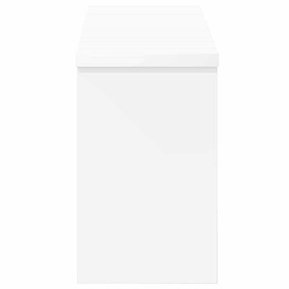 Porte-manteau mural Blanc 50 x 16 x 26 cm Bois d'ingénierie