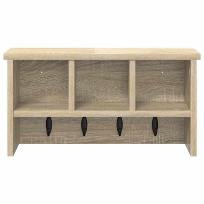 Porte-manteau mural avec étagère Chêne sonoma 50 x 16 x 26 cm