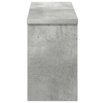 Porte-manteau mural avec étagère Gris béton 50 x 16 x 26 cm