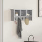 Porte-manteau mural avec étagère Sonoma gris 50 x 16 x 26 cm
