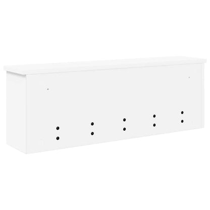 Porte-manteau mural Blanc 75 x 16 x 26 cm Bois d'ingénierie