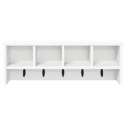 Porte-manteau mural Blanc 75 x 16 x 26 cm Bois d'ingénierie