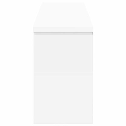 Porte-manteau mural Blanc 75 x 16 x 26 cm Bois d'ingénierie