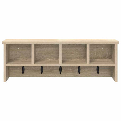 Porte-manteau mural avec étagère Chêne sonoma 75 x 16 x 26 cm