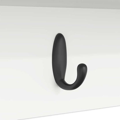 Porte-manteau mural Blanc 100 x 16 x 26 cm Bois d'ingénierie