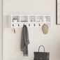 Porte-manteau mural Blanc 100 x 16 x 26 cm Bois d'ingénierie