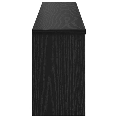 Porte-manteau mural avec étagère Chêne noir 100 x 16 x 26 cm