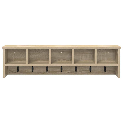 Porte-manteau mural avec étagère Chêne sonoma 100 x 16 x 26 cm