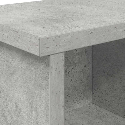 Porte-manteau mural avec étagère Gris béton 100 x 16 x 26 cm