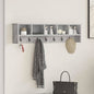Porte-manteau mural avec étagère Gris béton 100 x 16 x 26 cm