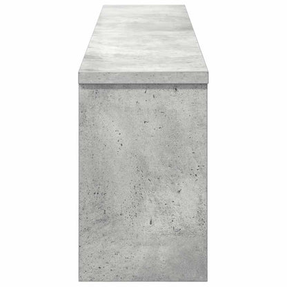Porte-manteau mural avec étagère Gris béton 100 x 16 x 26 cm