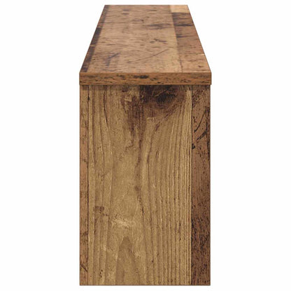 Porte-manteau mural avec étagère Bois ancien 100 x 16 x 26 cm
