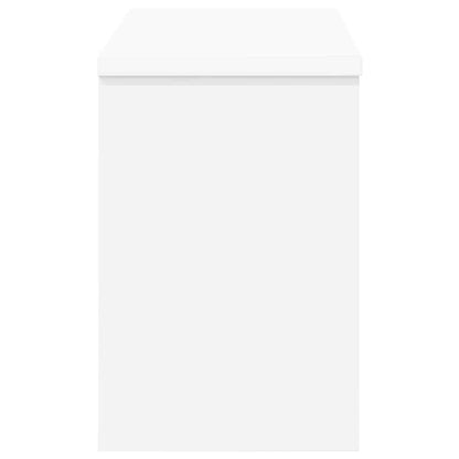 Porte-manteau mural Blanc 50 x 20 x 30 cm Bois d'ingénierie