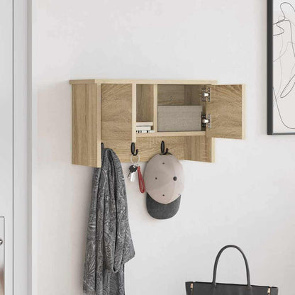 Porte-manteau mural avec étagère Chêne sonoma 50 x 20 x 30 cm