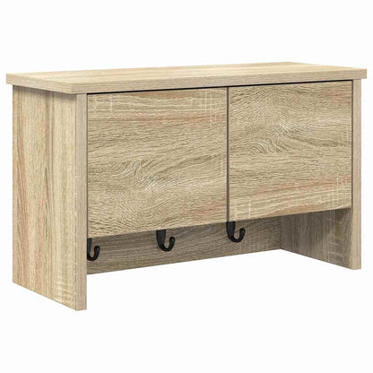 Porte-manteau mural avec étagère Chêne sonoma 50 x 20 x 30 cm