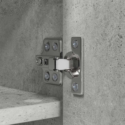 Porte-manteau mural avec étagère Gris béton 50 x 20 x 30 cm