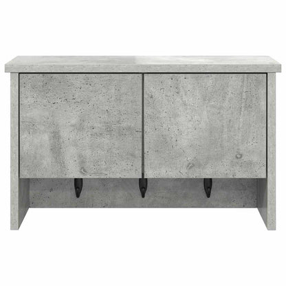 Porte-manteau mural avec étagère Gris béton 50 x 20 x 30 cm