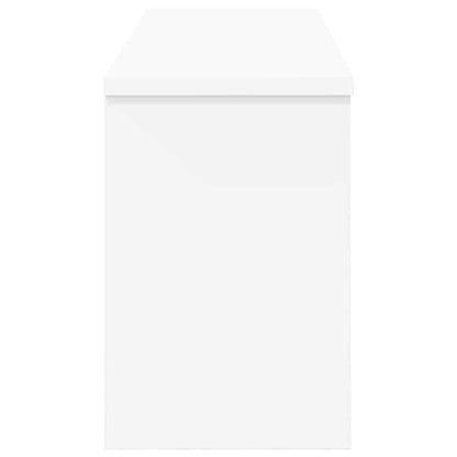Porte-manteau mural Blanc 80 x 20 x 30 cm Bois d'ingénierie