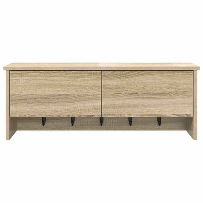 Porte-manteau mural avec étagère Chêne sonoma 80 x 20 x 30 cm