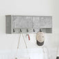 Porte-manteau mural avec étagère Gris béton 80 x 20 x 30 cm