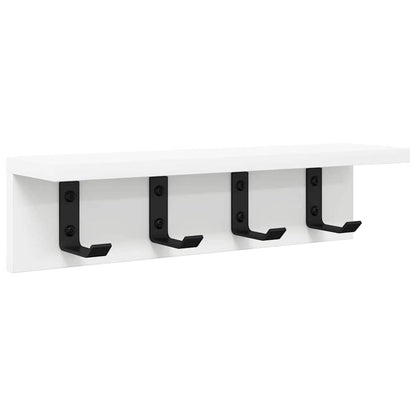 Porte-manteau mural Blanc 40 x 10.5 x 10.5 cm Bois d'ingénierie