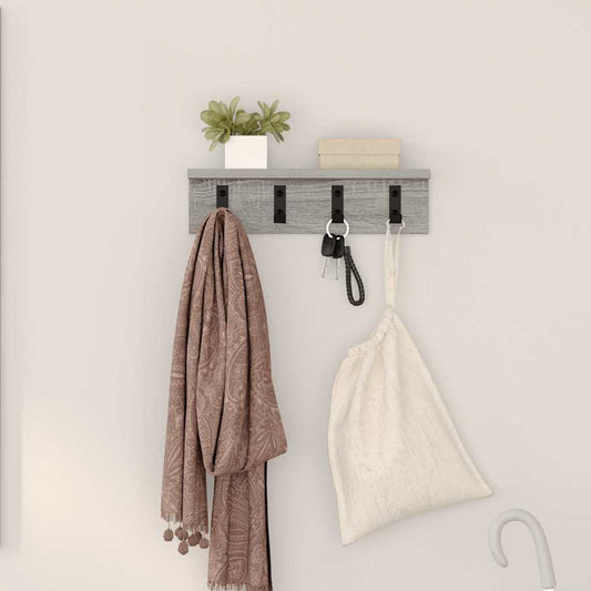 Porte-manteau mural Sonoma gris 40 x 10.5 x 10.5 cm