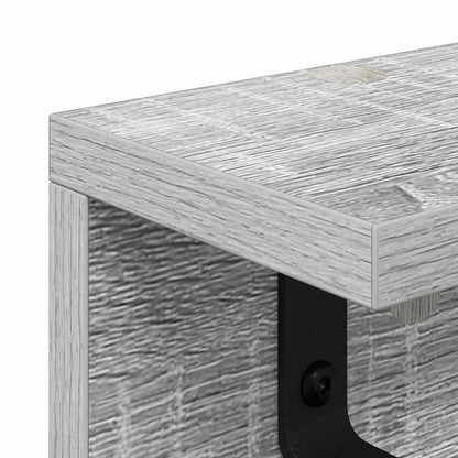 Porte-manteau mural Sonoma gris 60 x 10.5 x 10.5 cm