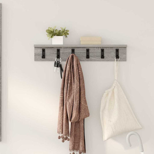 Porte-manteau mural Sonoma gris 60 x 10.5 x 10.5 cm