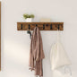 Porte-manteau mural Bois ancien 60 x 10.5 x 10.5 cm
