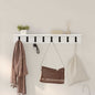 Porte-manteau mural Blanc 80 x 10.5 x 10.5 cm Bois d'ingénierie