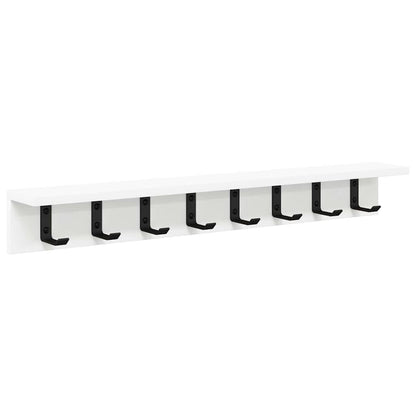 Porte-manteau mural Blanc 80 x 10.5 x 10.5 cm Bois d'ingénierie