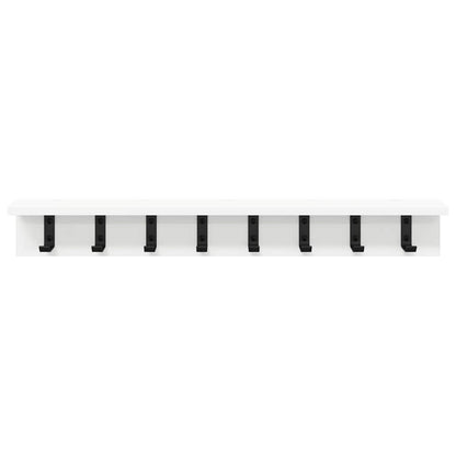 Porte-manteau mural Blanc 80 x 10.5 x 10.5 cm Bois d'ingénierie