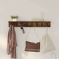 Porte-manteau mural avec étagère Chêne fumé 80 x 10.5 x 10.5 cm