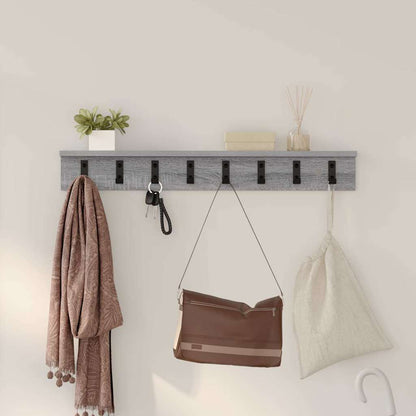 Porte-manteau mural Sonoma gris 80 x 10.5 x 10.5 cm