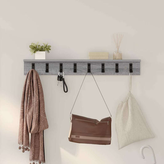 Porte-manteau mural Sonoma gris 80 x 10.5 x 10.5 cm