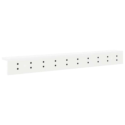 Porte-manteau mural avec étagère Blanc 100 x 10.5 x 10.5 cm