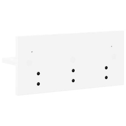 Porte-manteau mural Blanc 40 x 10.5 x 18 cm Bois d'ingénierie