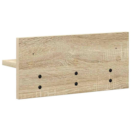 Porte-manteau mural avec étagère Chêne sonoma 40 x 10.5 x 18 cm
