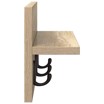 Porte-manteau mural avec étagère Chêne sonoma 40 x 10.5 x 18 cm