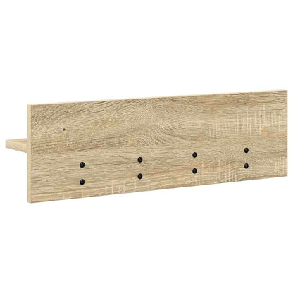 Porte-manteau mural avec étagère Chêne sonoma 60 x 10.5 x 18 cm