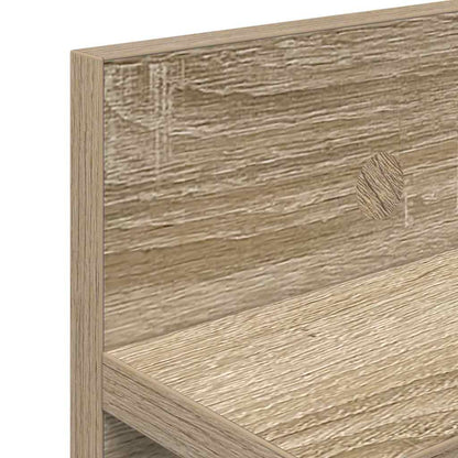 Porte-manteau mural avec étagère Chêne sonoma 80 x 10.5 x 18 cm