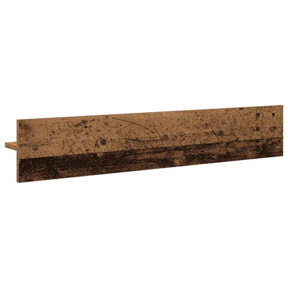 Porte-manteau mural avec étagère Bois ancien 100 x 10.5 x 18 cm
