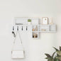 Porte-manteau mural Blanc 100 x 12 x 43,5 cm Bois d'ingénierie